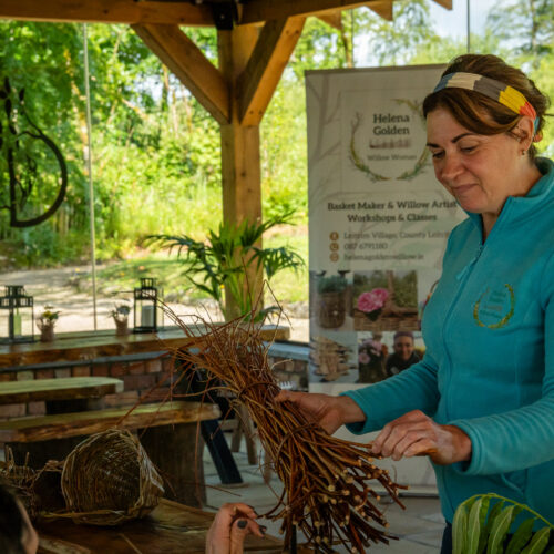 Drumhierny Woodland Hideaway the willow woman basketmaking workshop friday 20th february 10am 1pm